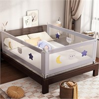 $60  Bed Rail for Toddlers by omzer - 1 Pack  Grey