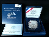 Jamestown Proof Silver Dollar Commemorative Coin
