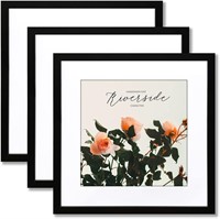 $68  24x24 Black Frame for 20x20 Picture  Set of 3