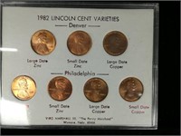 1982 Lincoln Cent Varieties Virg Marshall III