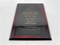 Original 2001 Coulter Burke Racehorse Of The Year