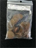 Small Bag Labeled Scares Date (Wheat) Pennies