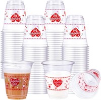 $12  100 Pcs 12 oz Valentine's Day Disposable Cups