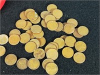 1935-39 Wheat Pennies Unsorted (4.9 oz)