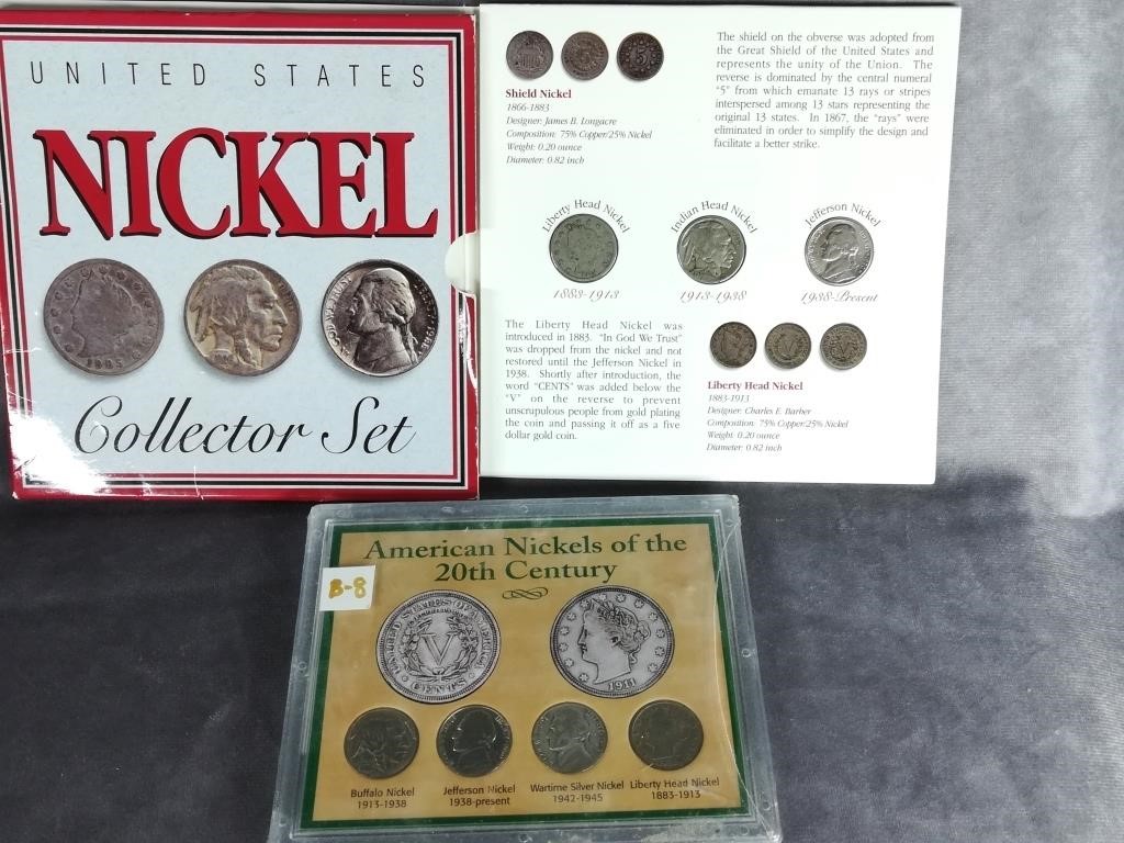 American Nickels of the 20th Century & Nickel Set