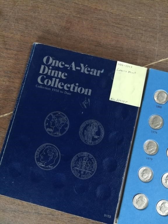 Dime Booklet Incomplete 1917 Earliest Coin