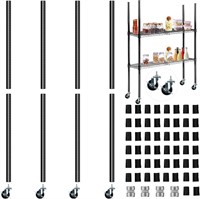 $49  Yaocom 4 Wire Shelving Poles & Clips (36 In)
