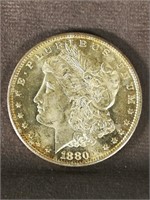 1880 S Morgan Dollar AU