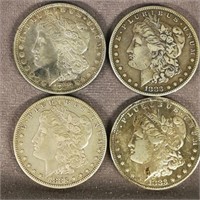 (4) 1883 Morgan Dollars