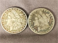 (2) 1885 Morgan Dollars