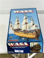 Wasa wood model ship model in box