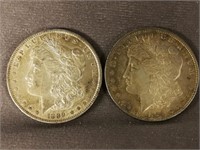 (2) 1889 Morgan Dollar