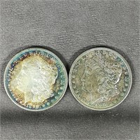 (2) 1890 Morgan Dollar