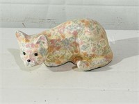 10" long ceramic cat