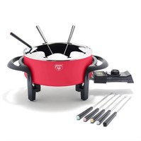 W6456  GreenLife Fondue Party Set Red