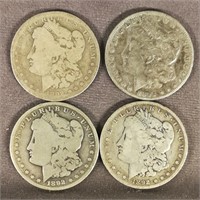 (4) 1892 Morgan Dollar