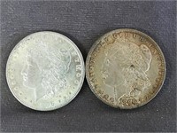 (2) 1896 Morgan Dollar