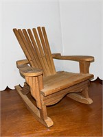 Wood Adirondack Doll Chair