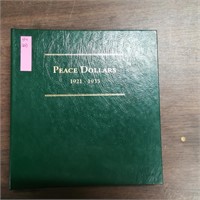(26) 1921-35 Peace Dollars Complete Book w Extra C