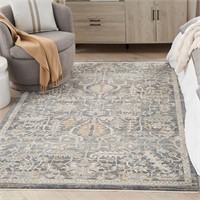 $146  Nourison Nyle 5'3 x 7'10 Navy Multi Rug