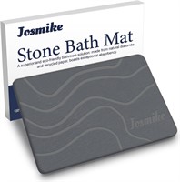 $30  Stone Bath Mat  Non-Slip  23.6 x 15.4 inch