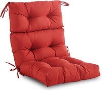 $60  High Back Chair Cushion  All-Weather  Red