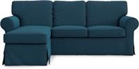 $208  Ektorp Loveseat Cover - Dark Ocean  IKEA