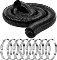 $65  4in 30ft PVC Dust Hose with Steel Clamps