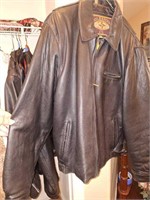 COLEBROOK LEATHER COAT