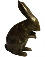 Vintage Bronze Rabbit Statues Figurine