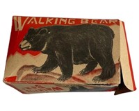 VINTAGE TOY WALKING BEAR With Key And Box