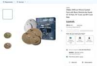 G881  Zildjian 468 Low Volume Cymbal Pack 13 14