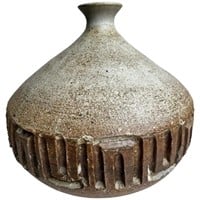 Vintage Stone Potery  Vase Signed Loet Vanderveen