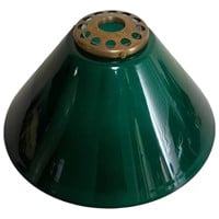 Emerald Green Cased Glass Lamp Cone Shade