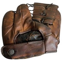 1940s Vintage Leather Wilson Baseball Glove