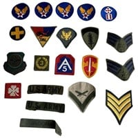 Vintage WW2 US Navy Militaria Lot Of 21 Patches