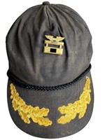 Vintage Military Germany Hat With Eagle Insignia