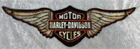 Cast "HARLEY-DAVDISON MOTORCYCLE" Door Plaque