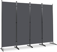 $76  4 Panel Room Divider  6Ft Privacy Screen