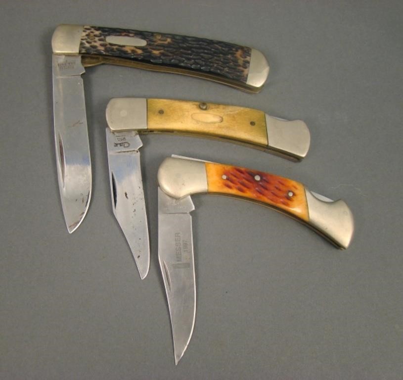 Lot of Three Mens Pocket Knives