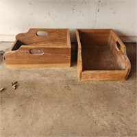2 Handmade Wooden Boxes