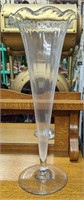 Large fluted vase 25" 1930's