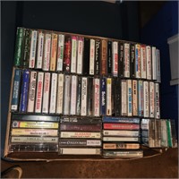 Cassettes, mostly country.