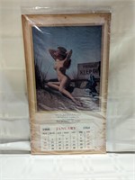Bo's Auto Sales Texas 1960 pin up calendar