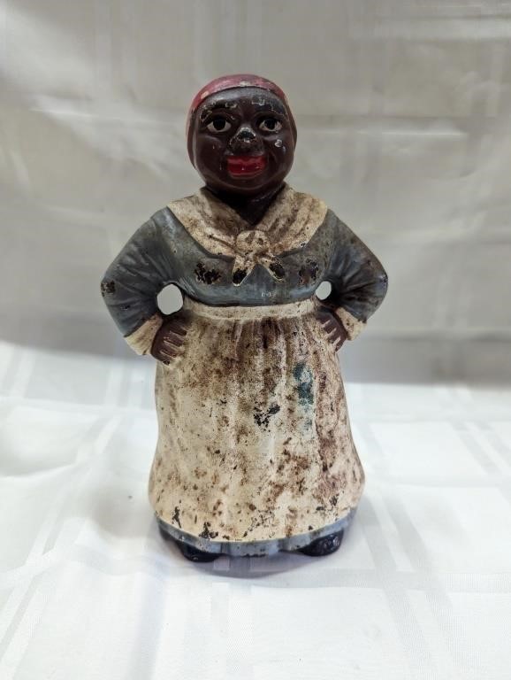 Black Americana cast iron mammy figure Hubley?