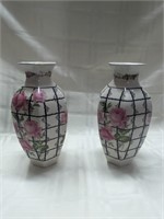 Pair of Crown Ducal ware vase.