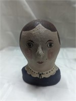 Paper-Mache or fabric bust 6"