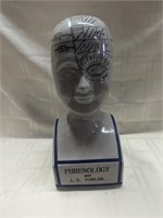 L,N. Fowler Phrenology bust ceramic medical