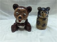 Vintage honey pot bears