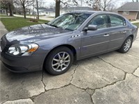 2007 BUICK LUCERNE, 4 DOOR, GRAY, LEATHER,